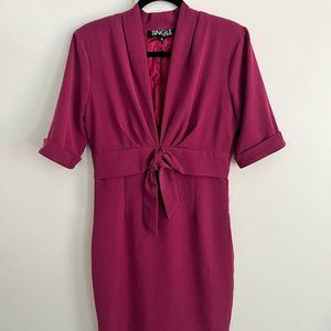 Single Los Angeles Plum Sheath Dress